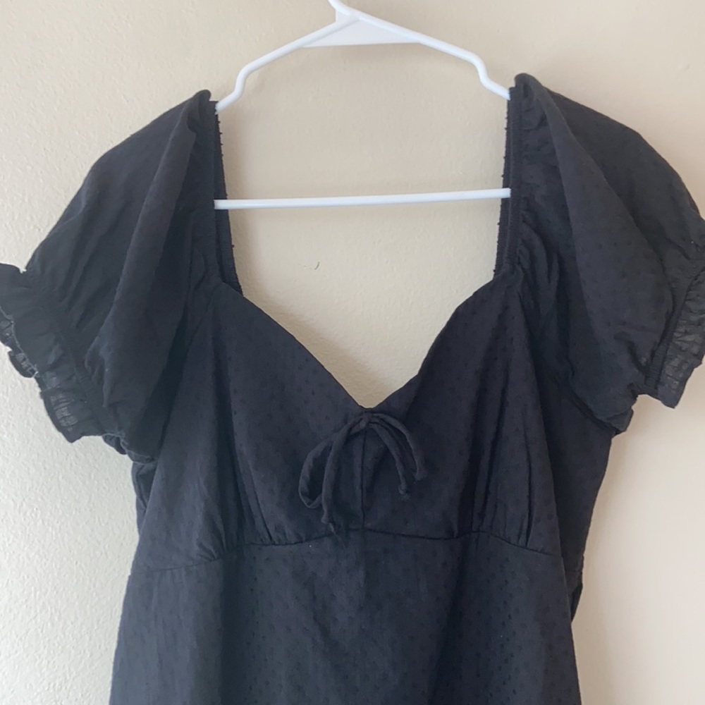 Keyhole Black Mini Dress - Picture 2 of 10